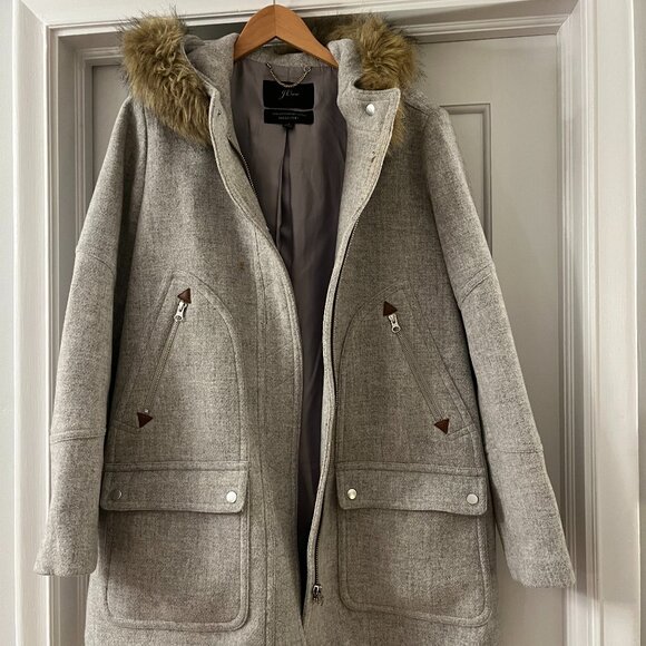 J.Crew Italian Stadium Cloth Coat - Picture 1 of 6